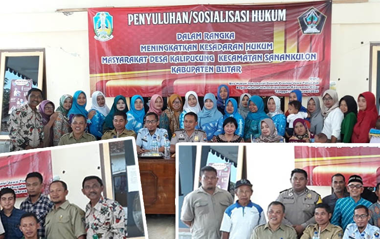 Penyuluhan Sosialisasi Hukum Kepada Masyarakat Desa Kalipucung Kecamatan Sanankulon Kabupaten Blitar